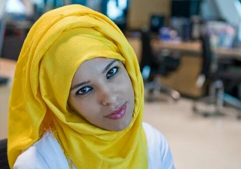 bright looking muslim girl egypt