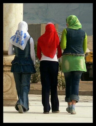 young muslim college girls egypt