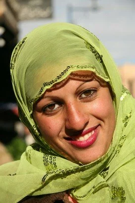 Muslim Girl in Green hijab
